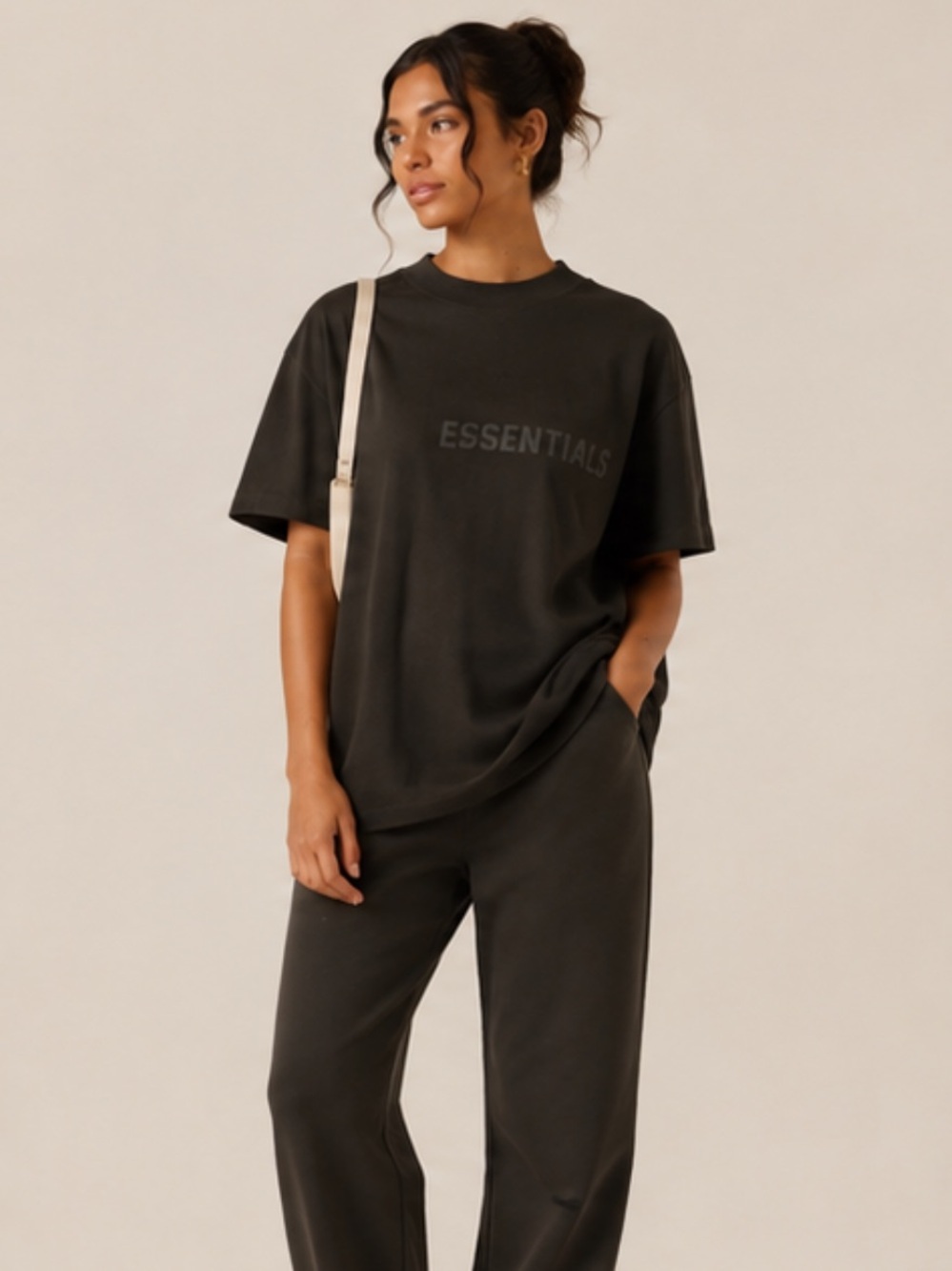 Fear of God ESSENTIALS Gray Crewneck T-Shirt Size S * fits to M